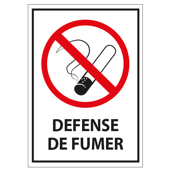 PANNEAU DEFENSE DE FUMER A4