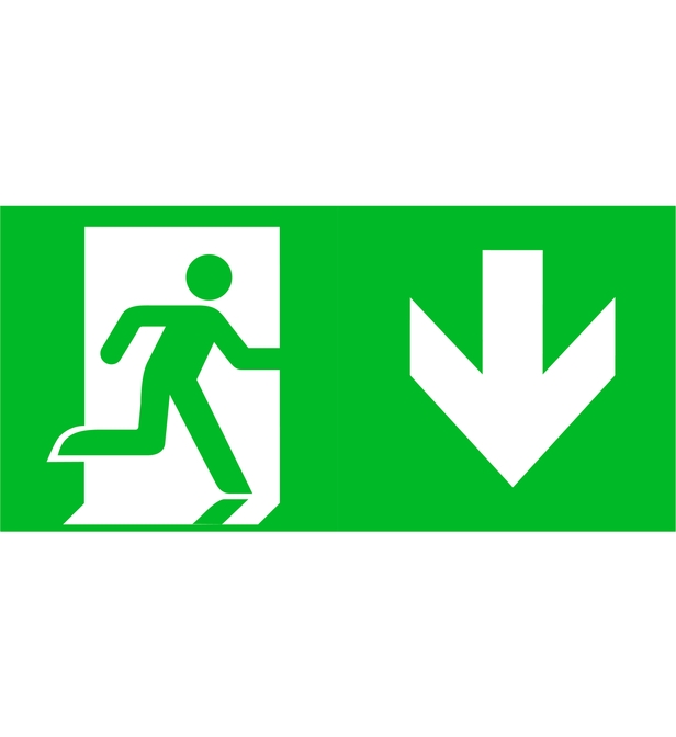 PICTOGRAMME EVACUATION BAES TOUT SENS